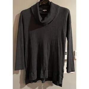 Splendid Top Firestone Thermal Cowl Neck Supima‎ Cotton Waffleknit Medium